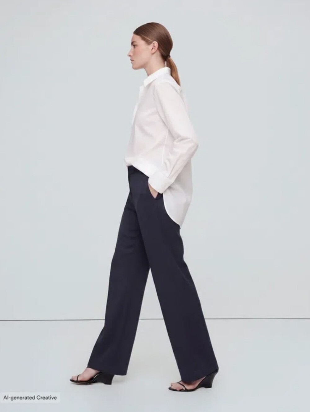 Halara Navy Work Pants- Large- NWT